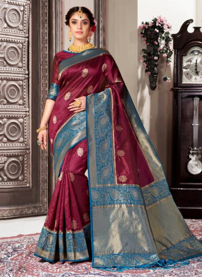 MINTORSI NAIN SIKHA Fancy Latest Heavy Festive Wear Soft Banarsi Silk Weave Designer Pallu Stylish Saree Collection